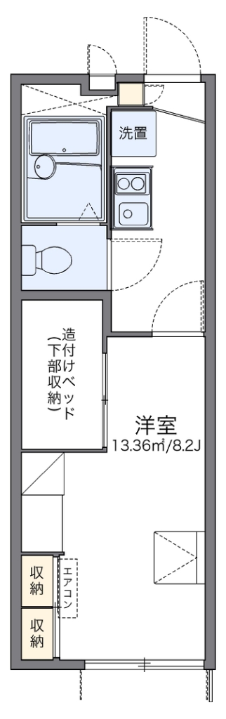 レオパレス喜連北Ⅲ 間取り