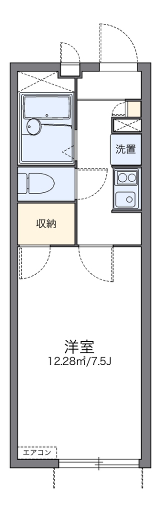 レオパレス都Ａ 間取り