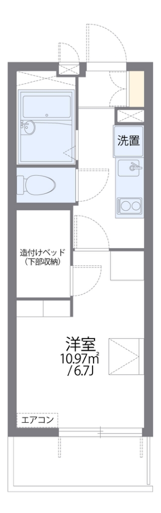 レオパレス遊眠舎 間取り