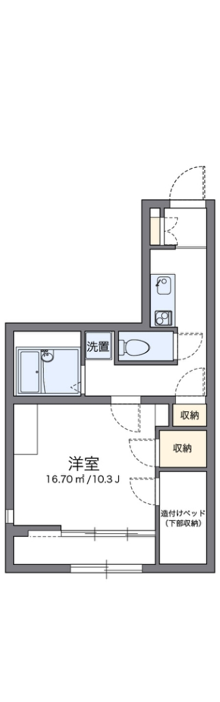 レオパレス千成Ⅱ 間取り