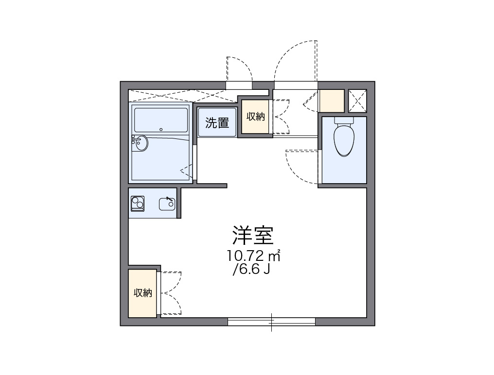 レオパレスＣｒｅｓｔ 間取り