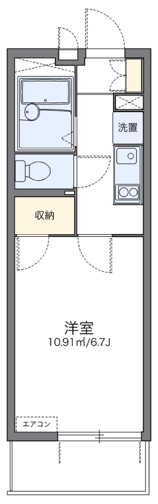 レオパレストウメイ 間取り