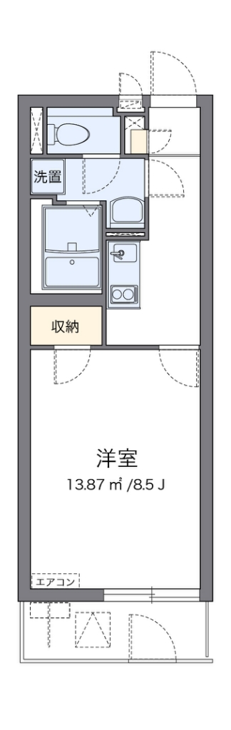 クレイノ長居公園Ⅱ 間取り