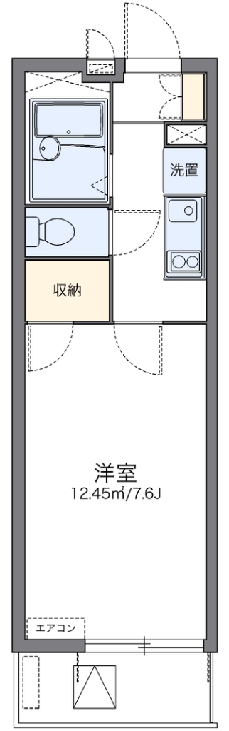 レオパレスドリームハイツ氷室 間取り