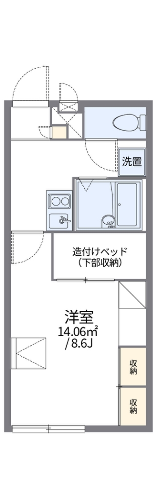 レオパレスプルメリア 間取り