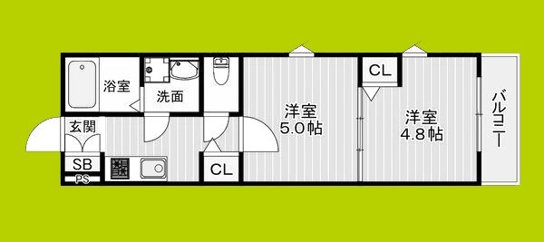 (仮称)Oak豊中本町 間取り