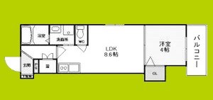 F　asecia　千本北 間取り