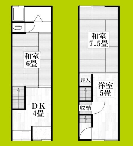 横堤2丁目貸家 間取り