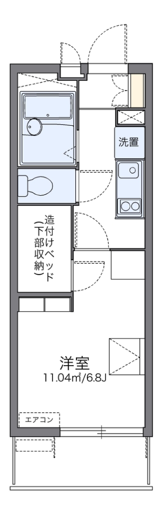 レオパレスビスタリー仁 間取り