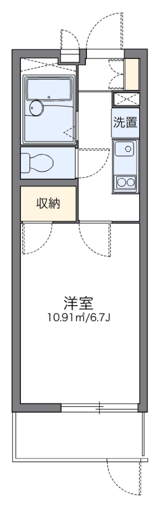 レオパレスヴィラ曽根Ｃ 間取り