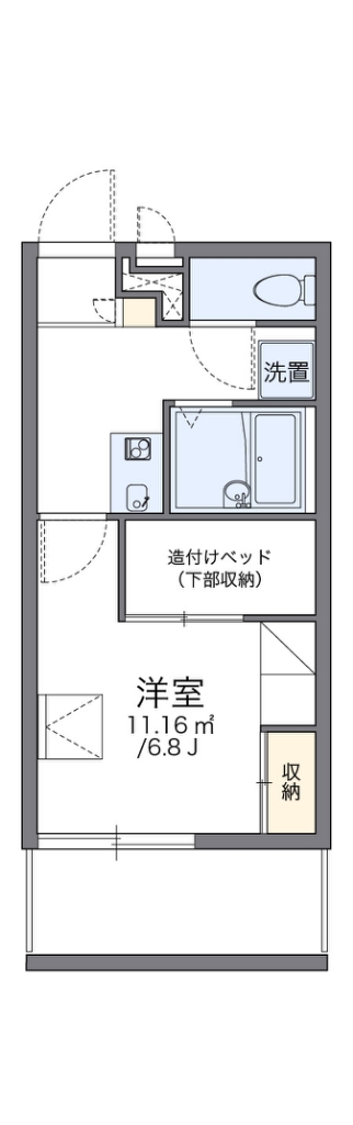 レオパレスラフレシール 間取り