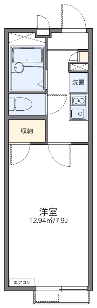 レオパレス富田林西 間取り