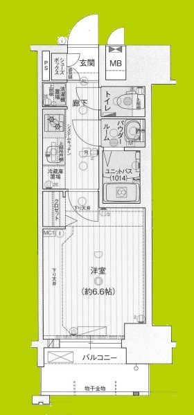 プレサンス朝潮橋ベイ・ブリーズ 間取り