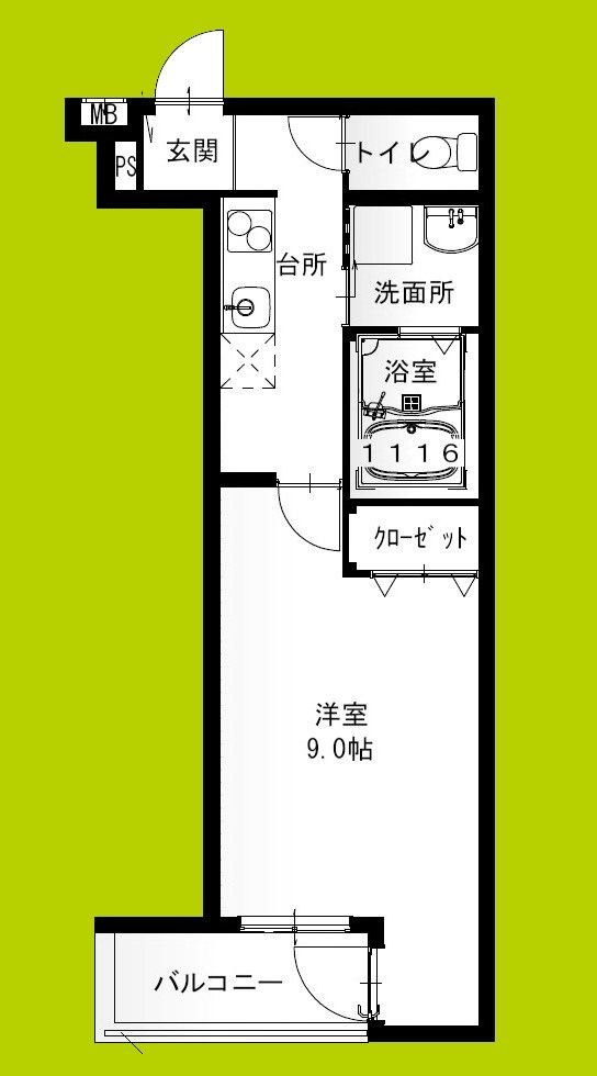 フジパレス西取石Ⅰ番館 間取り