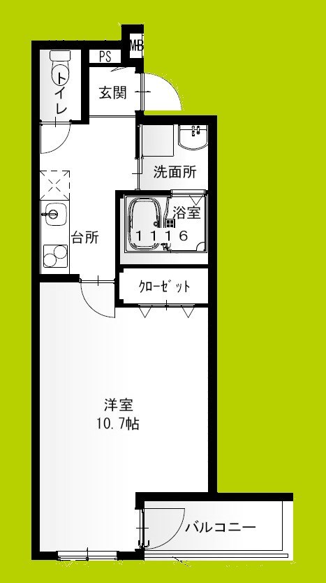 フジパレス西取石Ⅲ番館 間取り