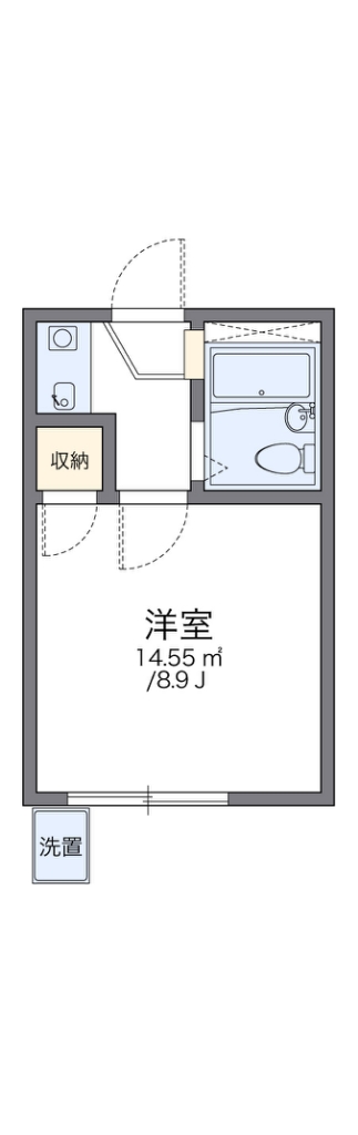 レオパレスサンクレール小戸 間取り