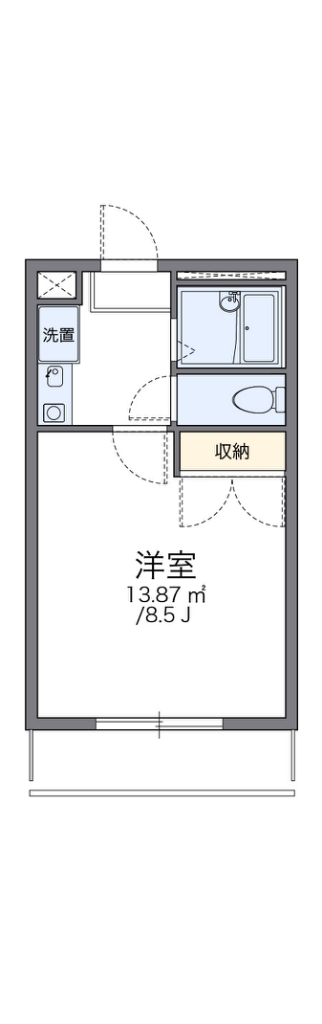 レオパレス三国ヶ丘弐番館 間取り