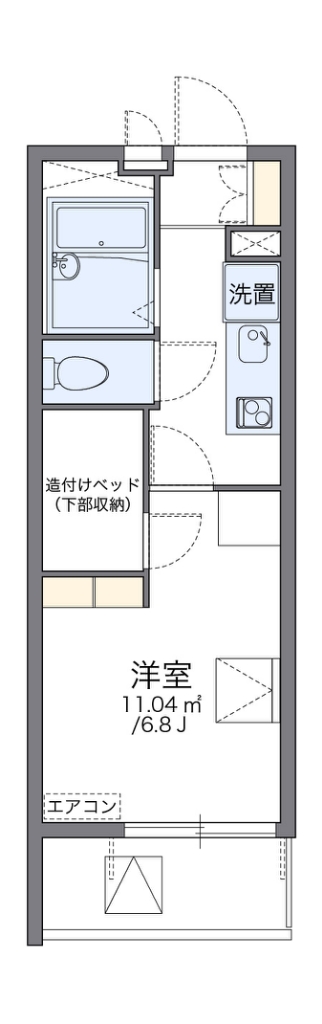 レオパレスひまわり荘 間取り