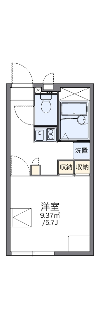 レオパレスハイツ　牧野 間取り