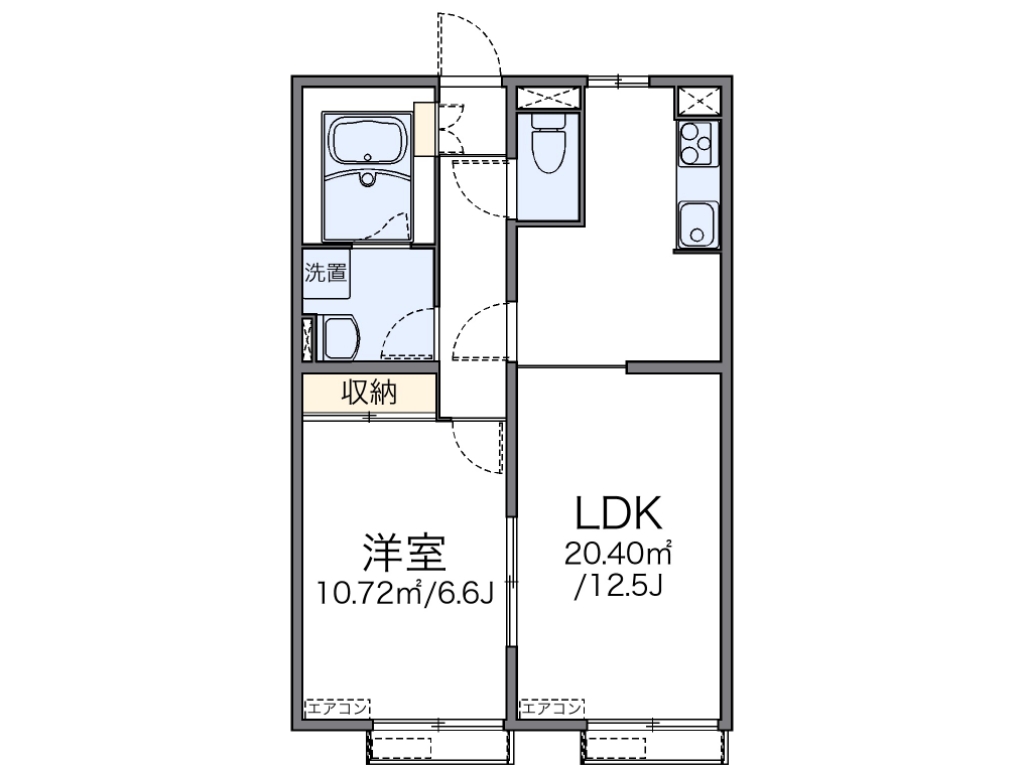 レオパレスシャルマン上 間取り