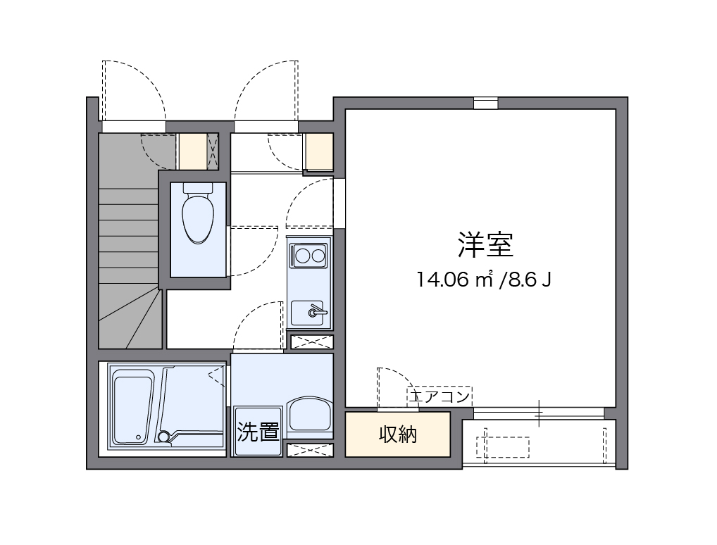 クレイノ咲 間取り