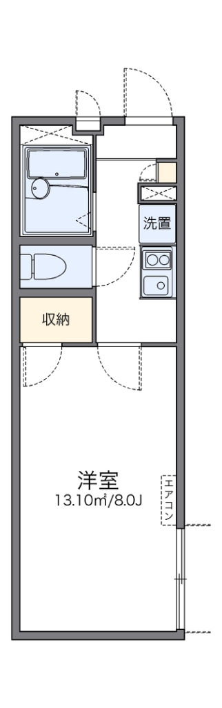 レオパレス三津屋北Ⅱ 間取り