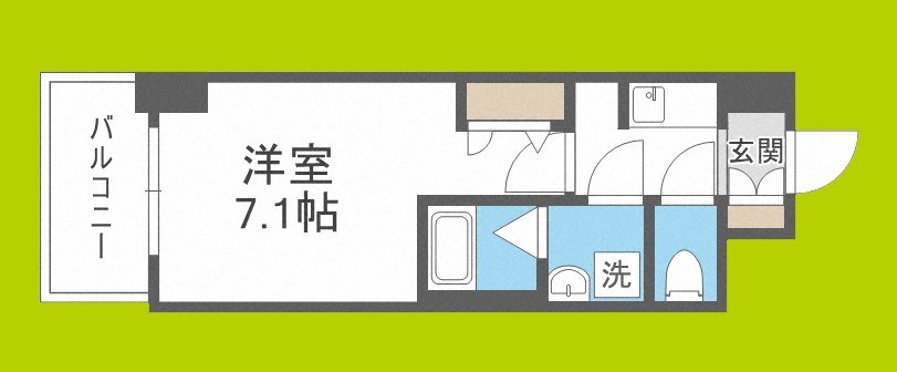 S-RESIDENCE大阪九条North 間取り