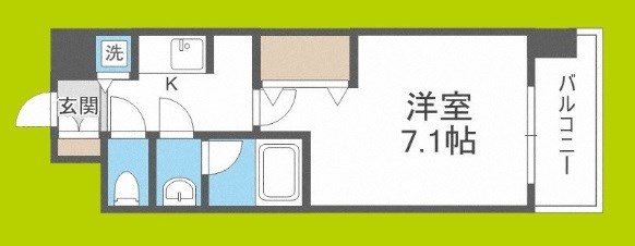 アドバンス難波南シャルム 間取り