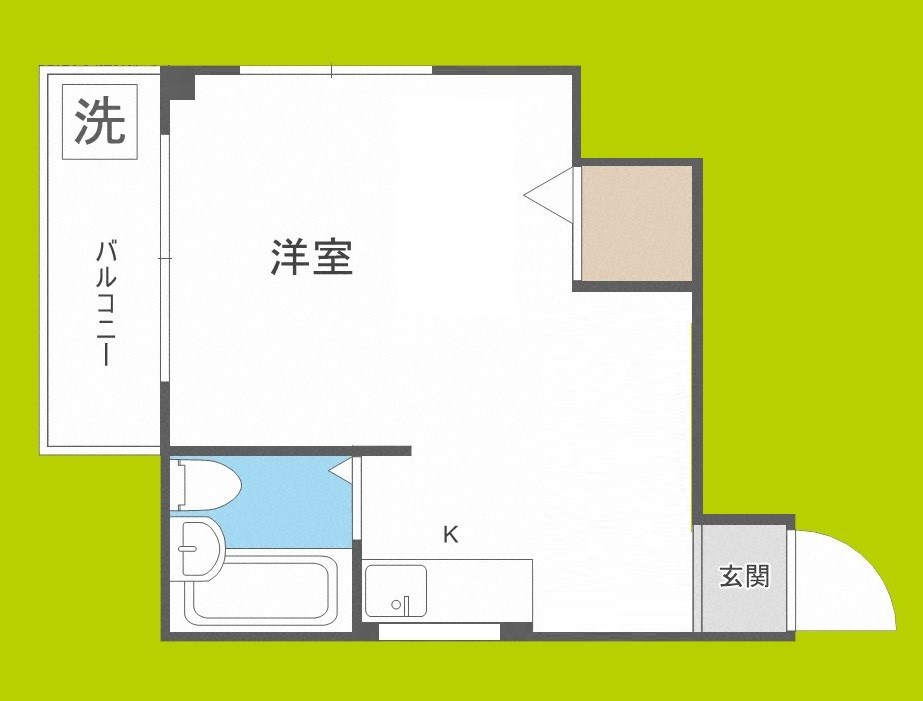 青山ハイツ淡路 間取り