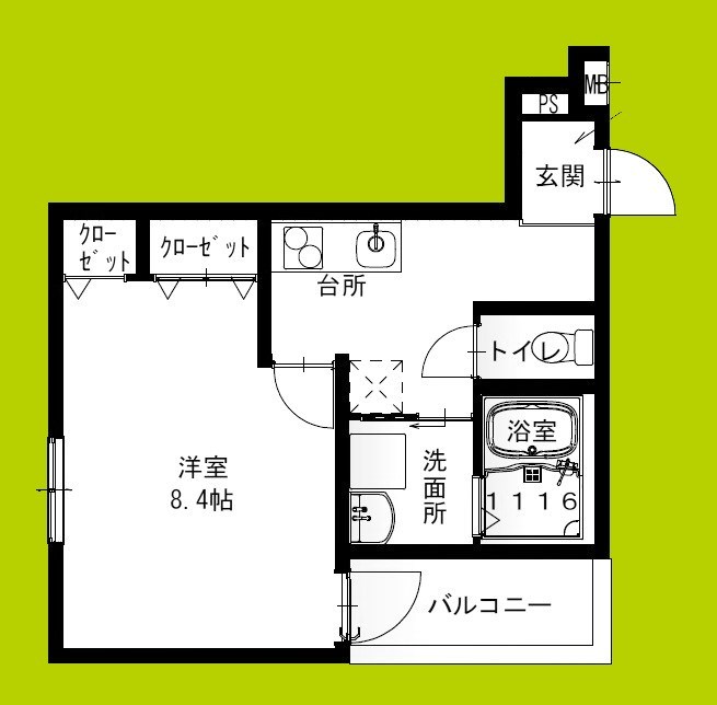 フジパレス弥刀Ⅱ番館 間取り