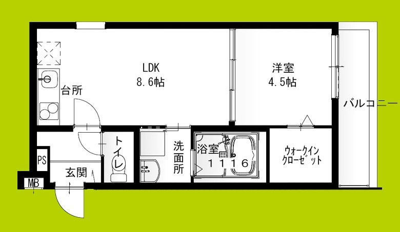 フジパレス弥刀Ⅴ番館 間取り