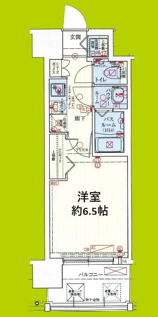 スワンズシティ大阪エスクレア 間取り