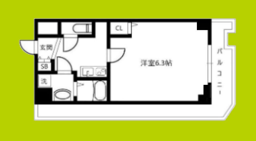 プレサンス難波EASTモダニティ 間取り