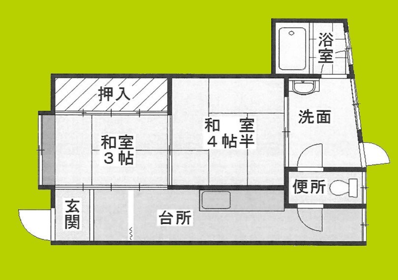 石橋貸家 間取り