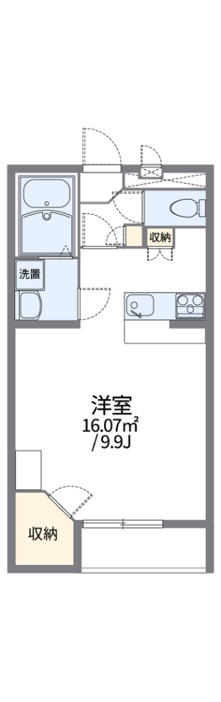 レオパレスウォームコーポ深阪 間取り