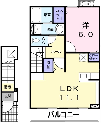 カーサ　プラシードⅠ 間取り