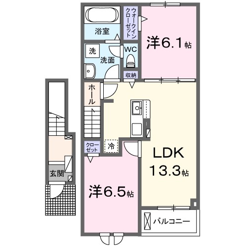 メゾン　ソレイユ 間取り