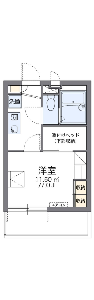 レオパレス大園Ⅰ 間取り