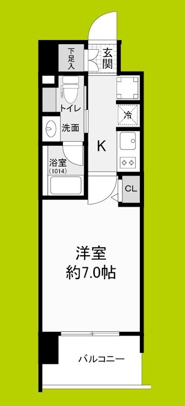 ルネフラッツ森小路駅前Ⅱ 間取り