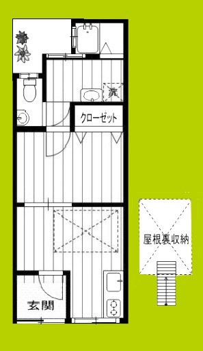 柏里貸家 間取り