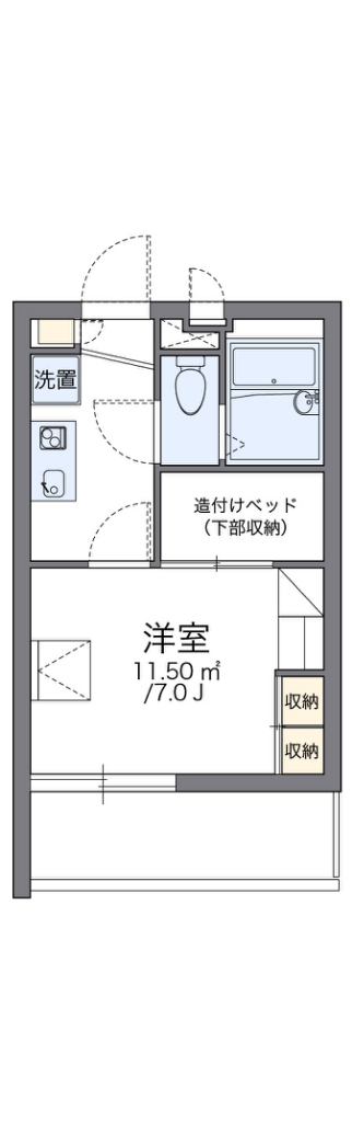 レオパレスプラスパ平田 間取り