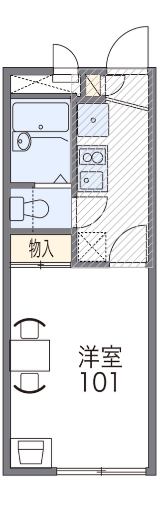 レオパレス豊中　北条 間取り