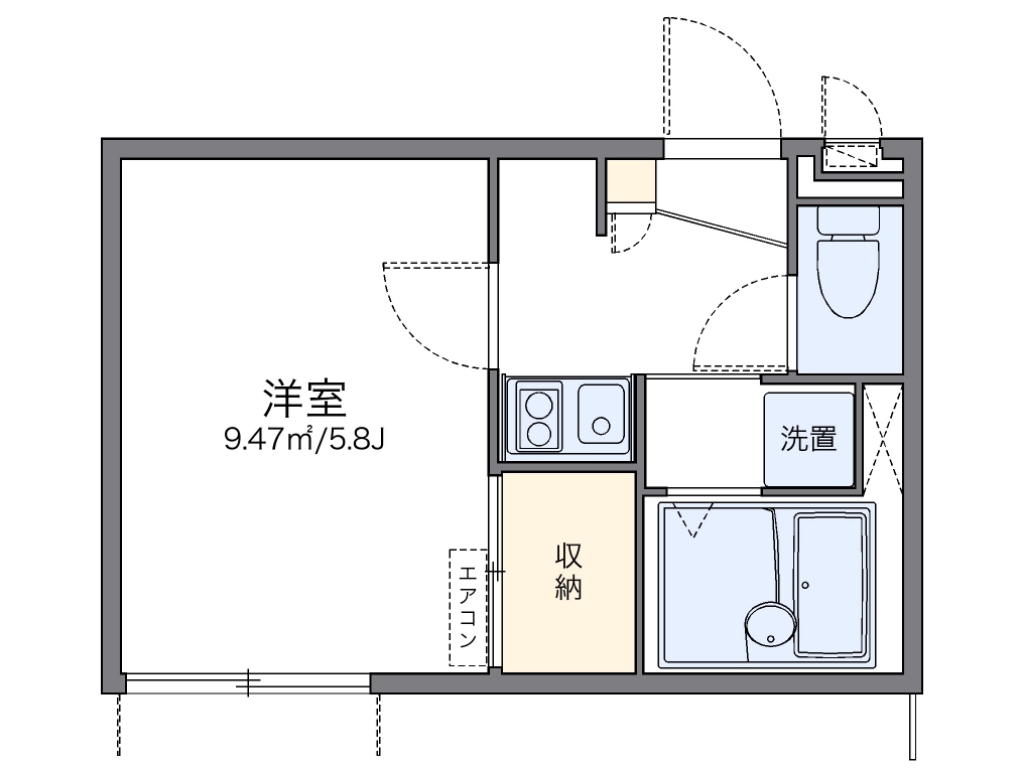 レオパレスカサブランカⅡ 間取り