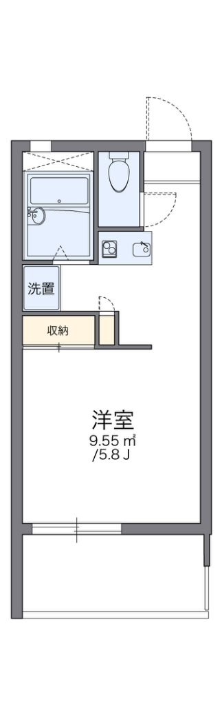 レオパレスツインズ加島弐番館 間取り
