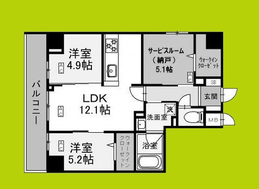 シスネ難波宮 間取り