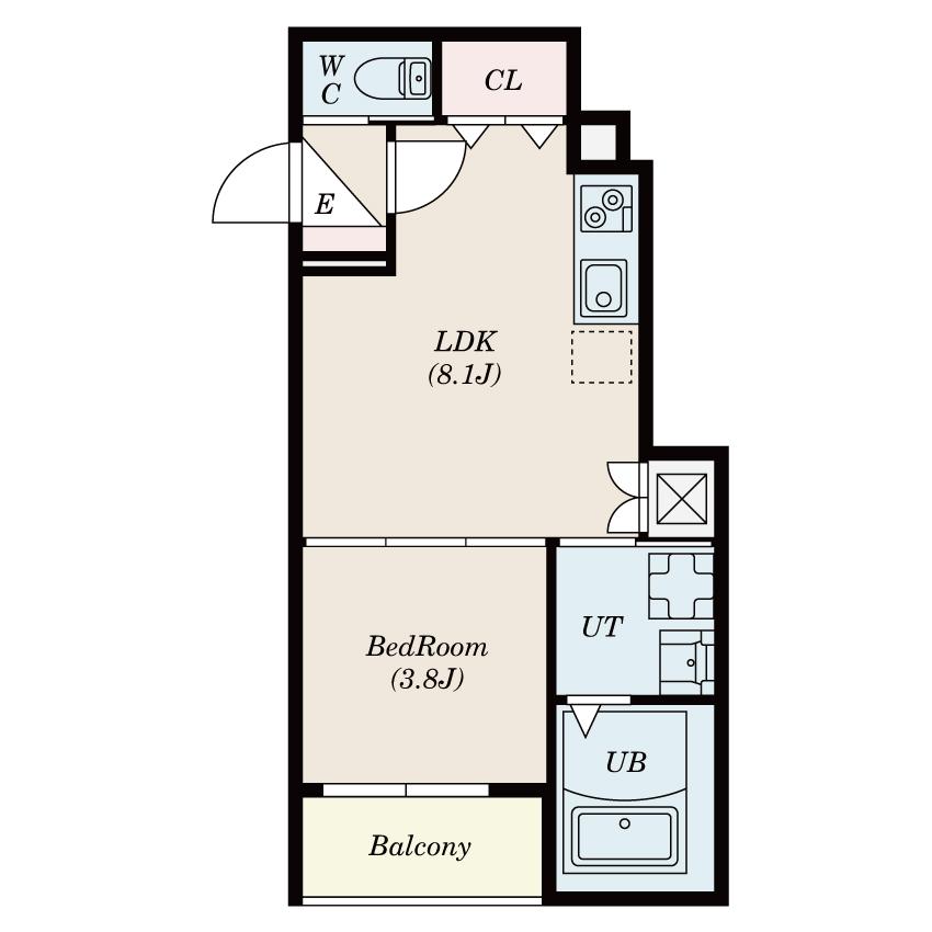 F asecia AMUZ Ⅱ 間取り