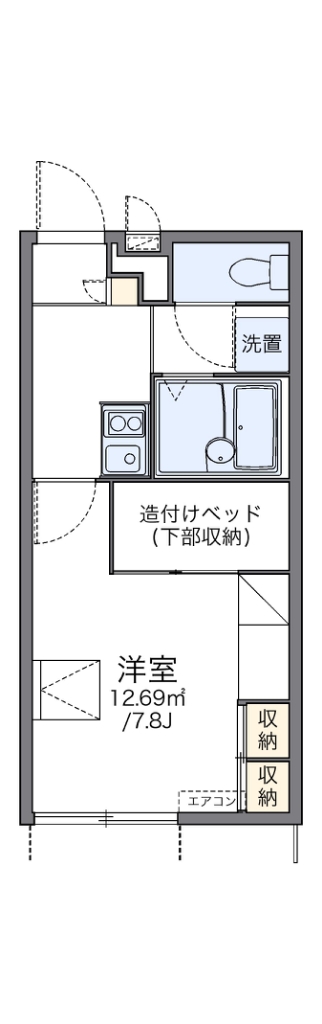 レオパレス室堂 間取り