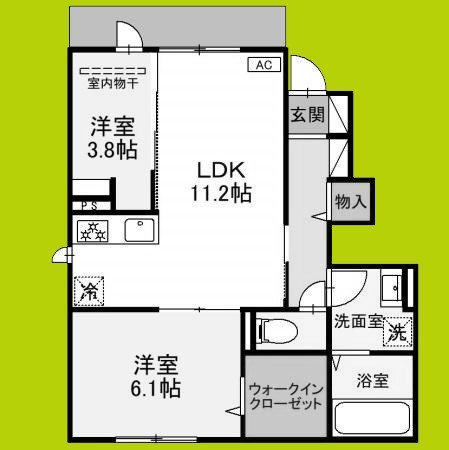 サンハイツ岡ⅤⅢ 間取り