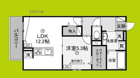 クラシスト服部天神 間取り