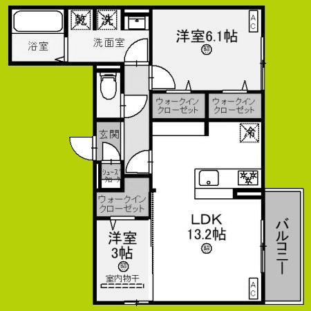 クラシスト服部天神 間取り